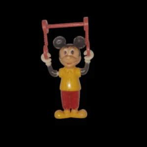 Disney Mickey Mouse Trapecio Pulsador Acróbata Juguete Años 70 Kohner Parte SOLO  - Imagen 1 de 5