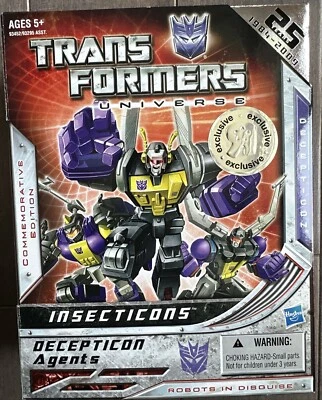 Transformers Universe G1 INSECTICONS Commemorative Edition Decepticons Agent New - Image 1 of 3