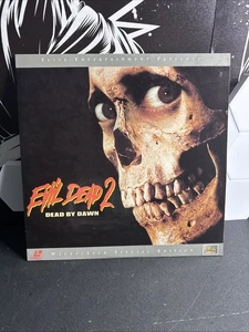 Evil Dead 2: Dead by Dawn Widescreen Laserdisc LD - Blood Red Edition Disc RARE - Foto 1 di 6