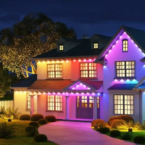 Luces exteriores permanentes Govee Elite 150 pies control por voz Alexa inteligente LED RGBW - Imagen 1 de 8