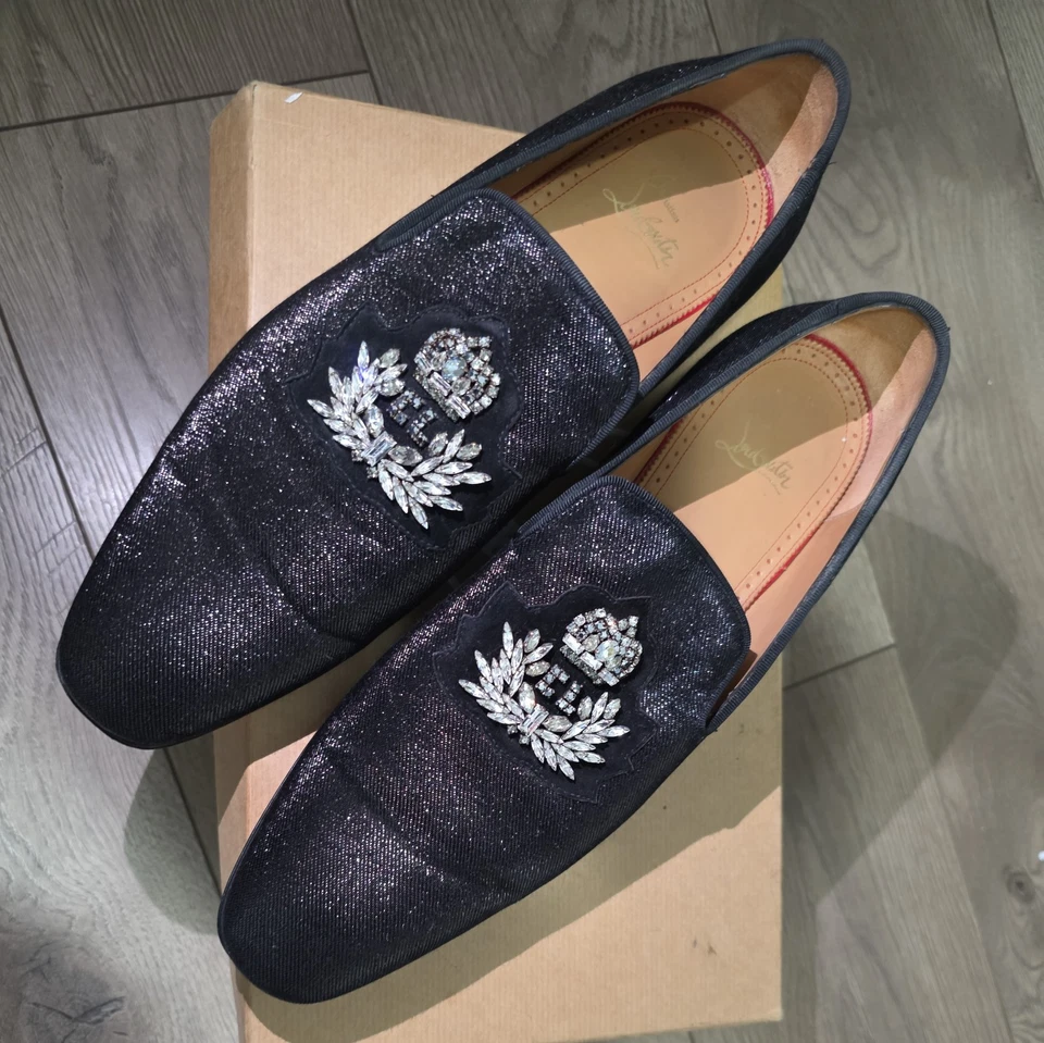 Zapatos de vestir Christian Louboutin brillantes para hombre Foto 1 de 4