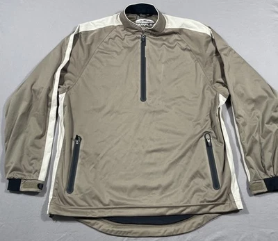 Chaqueta cortavientos Sun Mountain Rainflex LS para hombre L gris golf pulóver 1/4 cremallera Foto 1 de 4