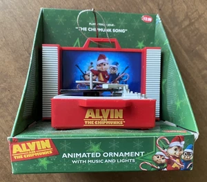 Alvin & the Chipmunks Animated Ornament "The Chipmunk Song" 2013 20th Cen. FOX - Picture 1 of 12