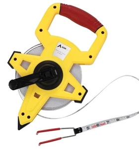 AdirPro Fibra di Vetro 100' Valutatore&#8217;s Nastro di Misurazione Regola con Extra La - Foto 1 di 9