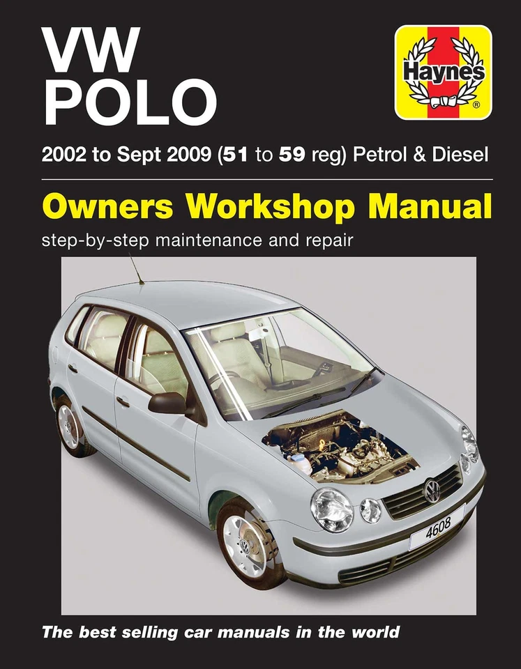 Volkswagen Polo Petrol & Diesel (2002-Sept 2009) Haynes Repair Manual - Image 1 of 4