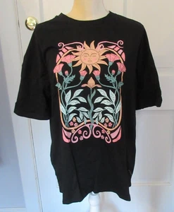 Camiseta Hippie Negra Grande Manga Corta Gráfica Talla S - Imagen 1 de 2