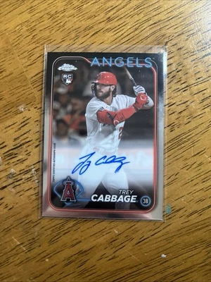 2024 Topps Chrome - Rookie Autographs #RA-TCA Trey Cabbage (AU, RC) - Image 1 of 2