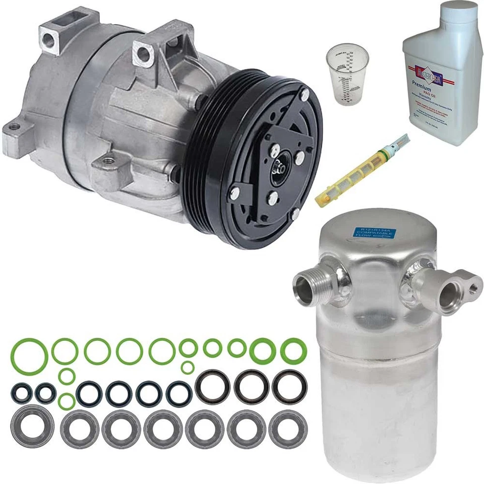 Compresor de aire acondicionado Omega para Pontiac Grand Am 1999-2001 con kit de reparación de aire acondicionado CSW Foto 1 de 1