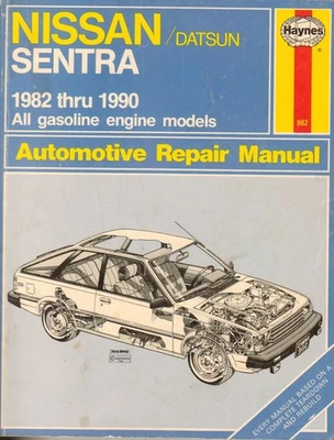 1982-1990 Nissan Datsun Sentra Gas Haynes Auto Riparazione Manuale Shop Servizio - Immagine 1 di 4