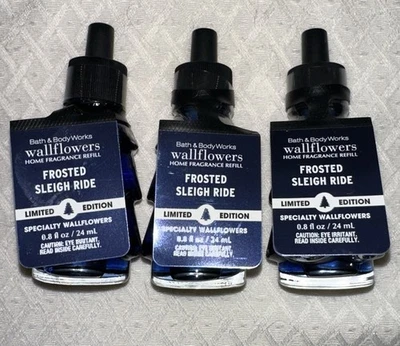 Bath & Body Works Frosted Sleigh Ride Wallflowers Refills 3-Pack Tree Shape Bulb - Image 1 of 2