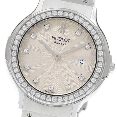 HUBLOT Classic Tradition B1405.1 bisel de diamantes esfera plateada cuarzo damas_930178 Foto 1 de 4