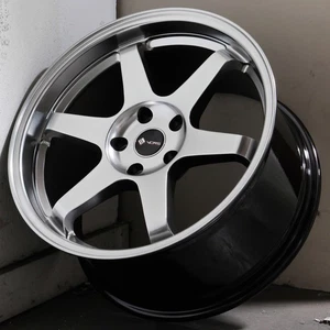 18x9.5 Hyper Black Wheels Vors TR37 5x110 35 (Set of 4) 73.1 - Picture 1 of 7