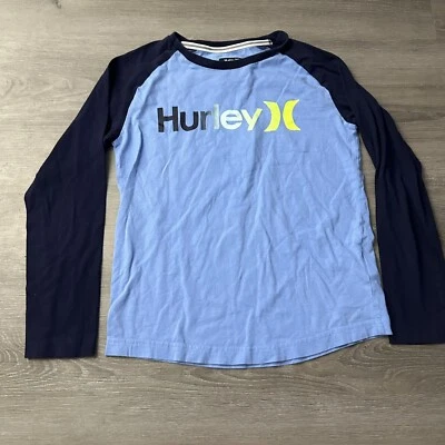 Hurley Boys Medium M Long Sleeve Shirt Spell Out Tee - Image 1 of 4