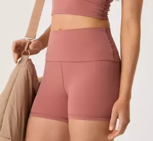Bici corta OFFLINE By Aerie Real Me Xtra Foldover 3" Lets Malva taglia Medium M - Foto 1 di 6