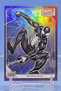 2023 Upper Deck Marvel Platinum Spider-Man Simbiote Suit Purple Rainbow #83 More - Picture 1 of 12