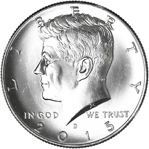 2015 D Kennedy Half Dollar CN-Clad Choice BU US Coin - Picture 1 of 6