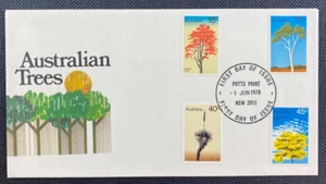 1978 Australian Trees FDC First Day Cover Potts Point (NSW) FDI Postmark - Picture 1 of 2