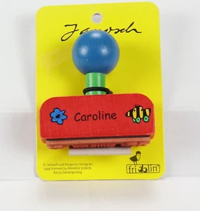 Stempel Namensstempel Blume+Tigerente Mädchenname Caroline - Bild 1 von 1