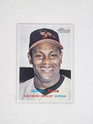 Sammy Sosa - 2006 Topps Heritage #60 - Baltimore Orioles - NMMT  - Image 1 of 2