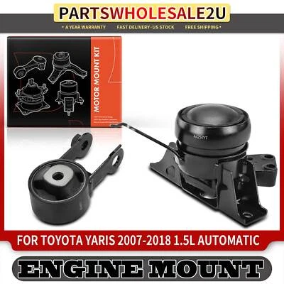 Montaje de motor y puntal de par 2 piezas para Toyota Yaris 2007-2018 1,5 L automático Foto 1 de 4