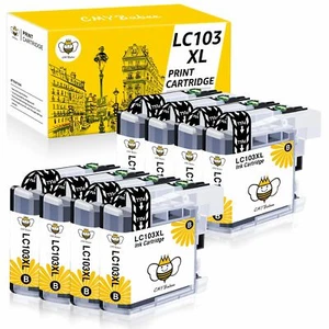 Tinta negra 8PK LC103XL para Brother DCP-J285DW MFC-J470DW J475DW J650DW J870DW - Imagen 1 de 6