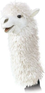Folkmanis Alpaka Bühnenpuppe, weiß - Bild 1 von 5