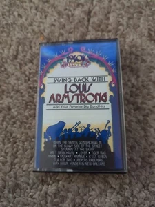 Jazz Cassette Swing Back with LOUIS ARMSTRONG Just For Records Big Band  - Picture 1 of 8
