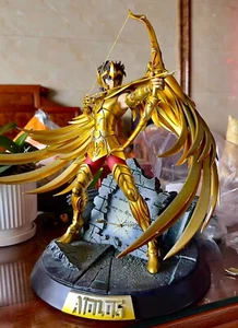 IN STOCK!Saint Seiya EX Gold FOC Aiolos Resina Figura Statua Ricosta Da Collezione - Foto 1 di 14