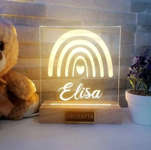 Lampada Personalizzata Con Nome | Luce Led 3d Notturna Per Camera Da Letto/Arcob - Foto 1 di 6