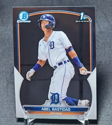 Abel Bastidas 1st Chrome Prospects Rookie Card RC 2023 Bowman #BCP-113 Tigers - Image 1 of 2