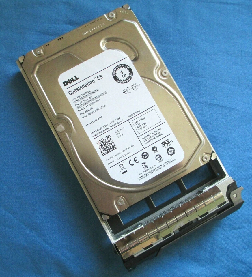 ST1000NM0001 For DELL 740YX Constellation 1TB 7.2K RPM 3.5"SAS HardDrive w/ Tray - Image 1 of 1