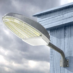 Outdoor 144LED Dusk to Dawn Light IP65 LED Street Yard Barn Security Lighting - Picture 1 of 14
