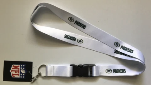 NFL Keychain Lanyard Green Bay Packers Sports Team Football Apparel S2 Cover