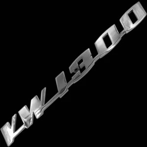 DECKLID SCRIPT EMBLEM VW 1300 STAINLESS STEEL FITS VW TYPE1 BUG BEETLE KAFER - Picture 1 of 2