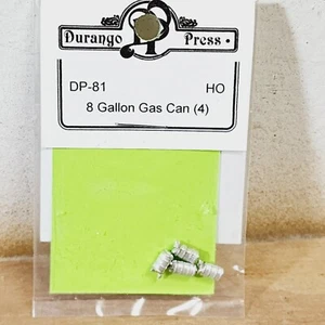 Durango Press DP-81 HO Scale - 8 GALLON GAS CAN (4) - Model Railroad Scenery - Picture 1 of 2