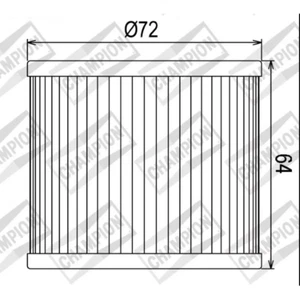 FILTRO OLIO CHAMPION SUZUKI GSX/GS 250-400-550-650-750-1100 COF033 - Foto 1 di 3