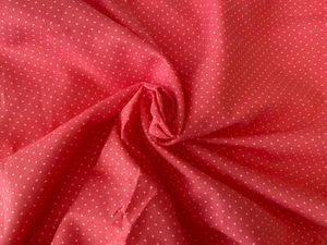 3,5 metros Rojo Mezcla Rosa Lunares Tela Algodón Para Vestido Costura Artesanía 150cm Ancho - Imagen 1 de 8