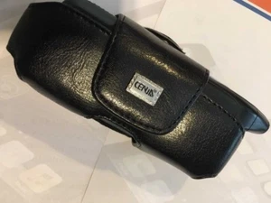 ZTE Telstra T165,T165i Leather Pouch with Mag Latch Flap & Belt Clip/Loop Black - Picture 1 of 6