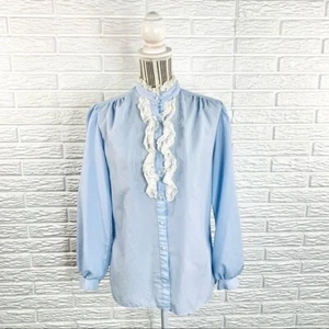 Vintage Laura Mae Cottagecore Hemd mit Knopfleiste Größe L - Bild 1 von 7