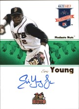 2008 TRISTAR PROjections Autographs Green #204 Eric Young Jr /50