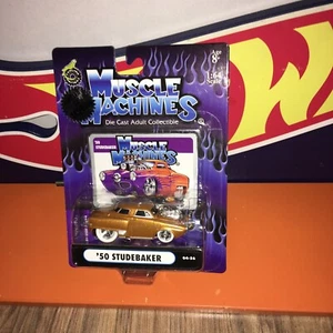 Muscle Machines Limited '50 Studebaker with White Tires 04-56 1:64 Scale on Card - Picture 1 of 10