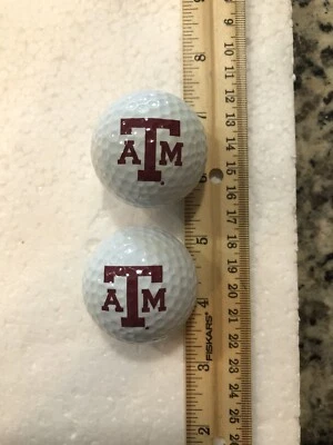 Lot Of 2 - Texas A&M Aggies Logo Golf Balls  - Image 1 of 4