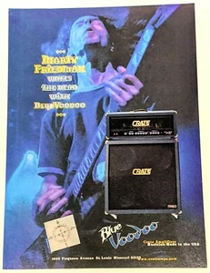 MEGADETH / MARTY FRIEDMAN / 1997 CRATE GUITAR AMPLIFIERS MAGAZINE PRINT AD + DVD - Picture 1 of 1