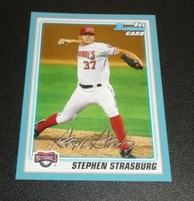 2010 Bowman Prospects Stephen Strasburg Blue Border Rookie RC 1st #BP1 167/520