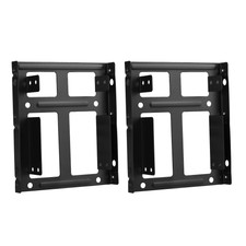 2 Lots 2.5" Two SSD to 3.5" Hard Disk Drive Metal Casing Mount HDD Tray Adapter