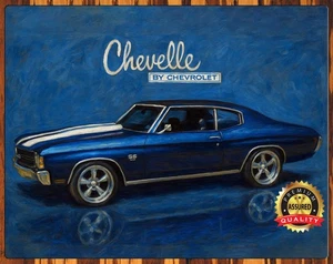 1967 Chevrolet Chevelle SS Painting - Metal Sign 11 x 14 - Picture 1 of 4