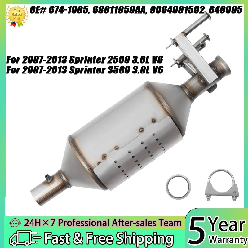 For Freightliner Dodge Sprinter 2500 DPF 68011959AA 2007-2009 Federal EPA - Image 1 of 4