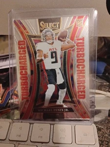 2024 Panini Select Football #21 Michael Penix Jr RC Rookie Turbo Charged Falcons - Picture 1 of 1
