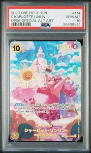 PSA 10 Charlotte Linlin SR SP OP03-114 2022 ONE PIECE Card Japanese - Picture 1 of 4