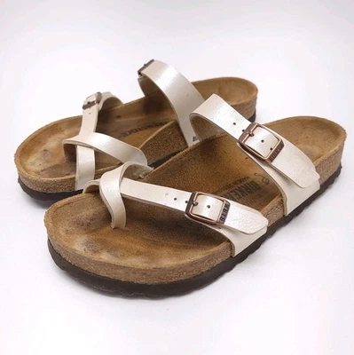 Sandalia plana Birkenstock Mayari para mujer talla US 7 EU 38 Foto 1 de 4